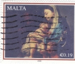 Sellos del Mundo : Europa : Malta : LA VIRGEN Y EL NIÑO
