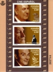 Stamps : Europe : Spain :  CINE ESPAÑOL - RAFAEL GIL - FERNANDO FERNAN GOMEZ - TONY LEBLANC - 2013