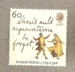Stamps United Kingdom -  Robert Burns
