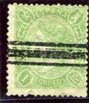 Stamps Spain -  Isabel II