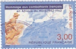 Sellos de Europa - Francia -  HOMENAJE A LOS COMBATIENTES FRANCESES EN AFRICA DEL NORTE 1952-1962