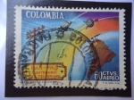 Stamps Colombia -  Centenario del Telégrafo 1865-1965