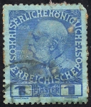 Stamps Austria -  LOMBARDY-VENETIA  60 º aniversario del reinado del emperador Francisco José, para uso permanente