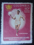 Stamps Colombia -  IV Juegos Deportivos Bolívarianos - Barranquilla 1961