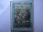 Stamps : Europe : Vatican_City :  Poste Vaticane-Jesús en el Mar de Galilea. Oleo de Rafaello Sanzio.