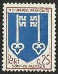 Sellos del Mundo : Europa : Francia : ESCUDOS PROVINCIAS  - MONT - DE - MARZAN