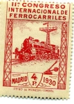 Stamps Spain -  XI Congreso de Ferrocarriles