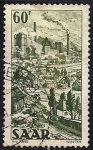 Stamps Germany -  SAAR-Reden Colliery, Landsweiler.