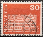 Stamps Switzerland -  edificio tipico