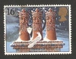 Stamps United Kingdom -  1109 - Navidad, los tres reyes magos