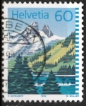 Stamps Switzerland -  paisaje montañoso