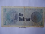 monedas de America - Venezuela -  Rep.Bolivariana de V/zuela- Un Bolívar-Efinges,Escudo Nacional (Revreso)