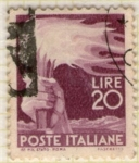 Stamps Italy -  30 Antorcha
