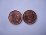 monedas del Mundo : America : Venezuela :  Rep.Bolivariana de Venezuela- 5 Céntimos 2009-(anverso y reverso)
