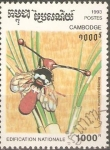 Stamps Cambodia -  DIOPSIS  MACROPHTHLALMA