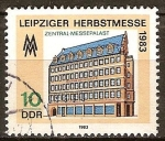 Stamps Germany -  Leipzig Feria de Otoño de 1983-DDR. 