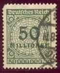 Stamps Germany -  1923 Cifras - Ybert:302