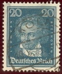 Stamps Germany -  1926-27 Ludwig Van Beethoven - Ybert:384