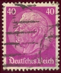Stamps Germany -  1933-36 85º Aniversario de Maréchal Hindenburg - Ybert:495