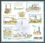 Stamps France -  Budapest, Capital Europea