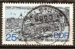 Stamps Germany -   Paisaje urbano de Ribnitz Damgarten-DDR.