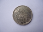 monedas de Europa - Espa�a -  Moneda de 5 ptas.Artículo duro de Franco-1939-1975