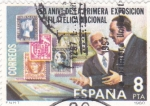 Stamps Spain -  50 Aniversario exposición Filatélica Nacional  (Y)