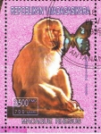 Stamps : Africa : Madagascar :  Macaque Rhesus