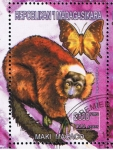 Stamps : Africa : Madagascar :  Naki Macaco