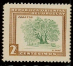 Sellos de America - Uruguay -  el ombú