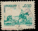 Sellos de America - Uruguay -  la yerra 