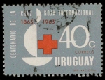 Stamps Uruguay -  centenario cruz roja