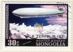 Stamps : Asia : Mongolia :  22  F. Zeppelin-1931