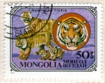 Sellos de Asia - Mongolia -  25  Panther tigris
