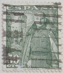 Stamps Spain -  general franco y castillo de la mota