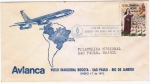 Stamps Colombia -  Vuelo Inagural Bogota Rio De Janeiro