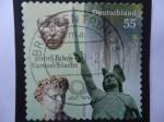 Stamps Germany -  2000 Jahre Varusschlacht-Batalla de Vara-Soldado romano Marcus Calliusd
