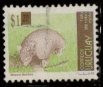 Stamps Uruguay -  armadillo