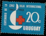 Sellos de America - Uruguay -  centenerio cruz roja