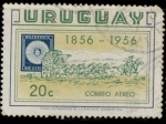 Sellos de America - Uruguay -  diligencia y jinete