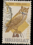 Stamps Uruguay -  buho