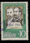 Sellos de America - Uruguay -  cent. educacion popular