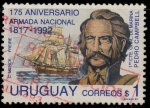 Sellos de America - Uruguay -  175 aniv. armada nacional