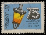 Sellos de America - Uruguay -  75 aniv. UTE