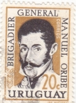 Stamps Uruguay -  Brigadier General Manuel Oriber
