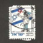 Sellos de Asia - Israel -   1382 - 50 anivº del Estado de Israel