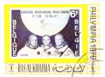 Stamps United Arab Emirates -  Alunizaje 21/7/69 Amstrong, Collins y Aldrin