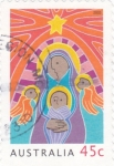 Stamps Australia -  Ilustración Virgen-Niño Jesús