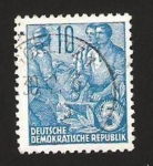 Stamps Germany -  315 B - campesino y obreros