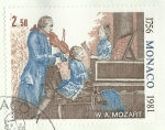 Stamps : Europe : Monaco :  Mozart